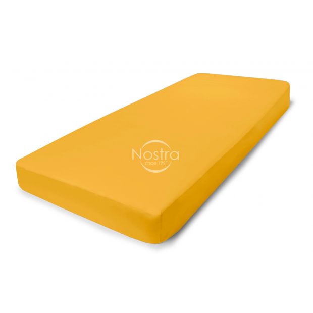 Fitted sateen sheets 00-0415-MUSTARD 90x200 cm