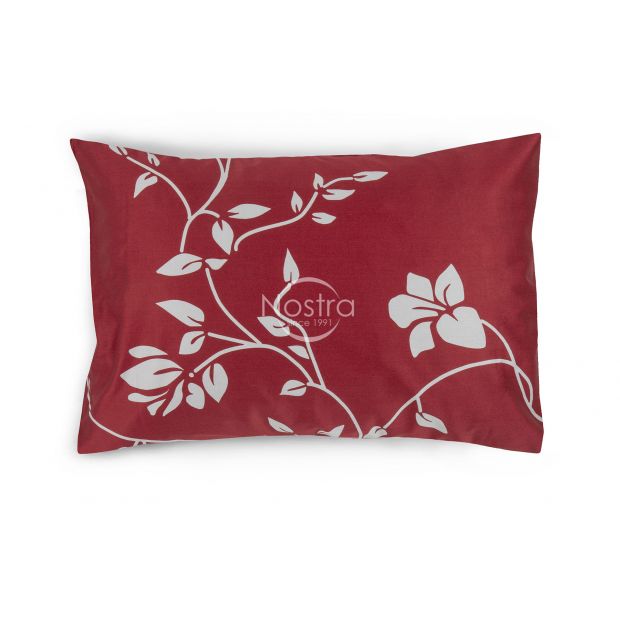 Sateen pillow cases with zipper 20-1385-WINE RED