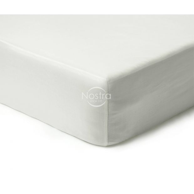 Satino paklodės su guma 00-0001-OFF WHITE 90x200 cm