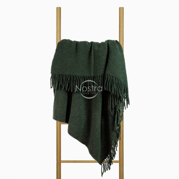 Woolen plaid BOUCLE-350 80-3321-LAUREL GREEN 140x200 cm