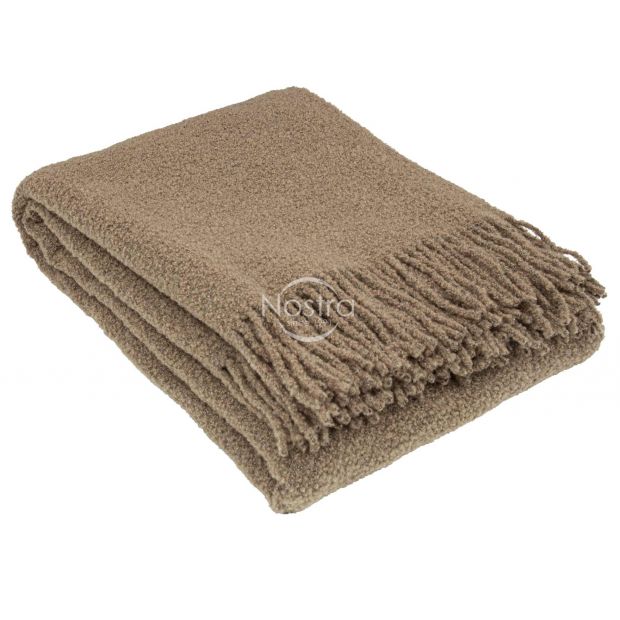 Woolen plaid BOUCLE-350 80-3321-CAMEL 140x200 cm