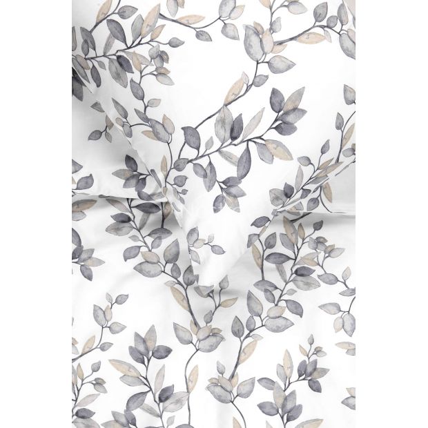 Постельное белье из Mako Сатина COLE 40-1423-WHITE 140x200, 50x70 cm