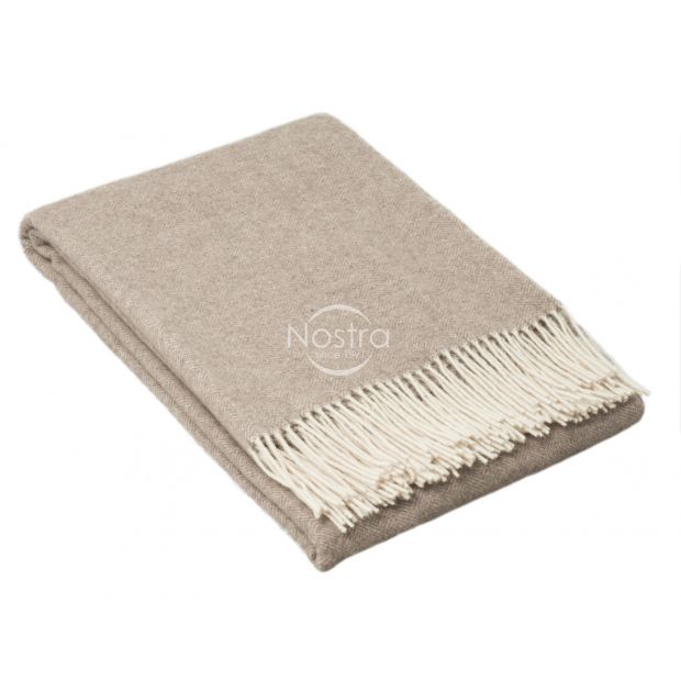 Woolen plaid MERINO-300 80-2060-LIGHT BROWN 140x200 cm