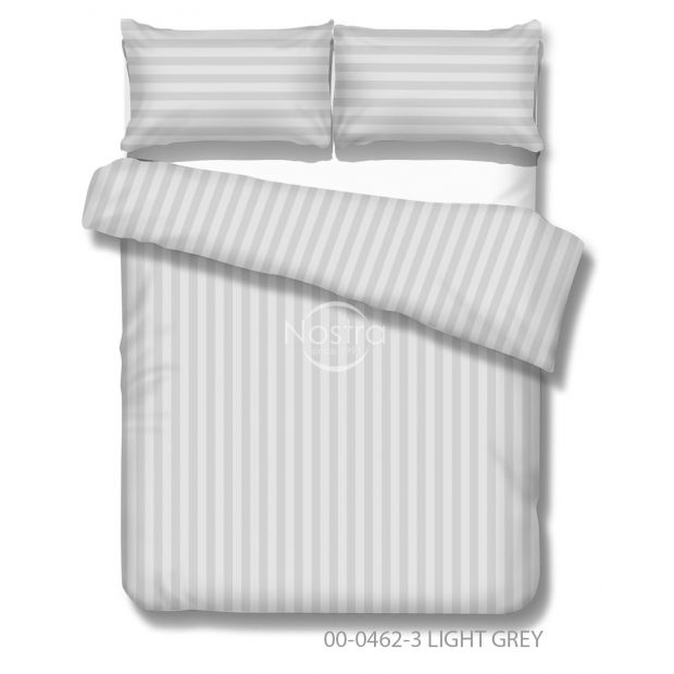Sateen bedding set ALIVIA 00-0462-3 LIGHT GREY 140x200, 50x70 cm