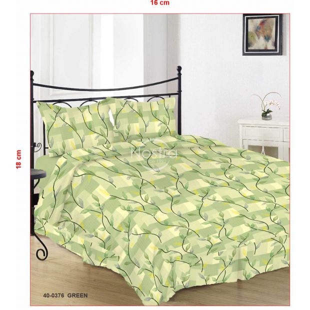 Cotton bedding set DINARA 40-0376-GREEN