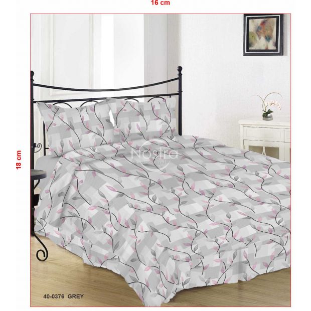 Cotton bedding set DINARA 40-0376-GREY