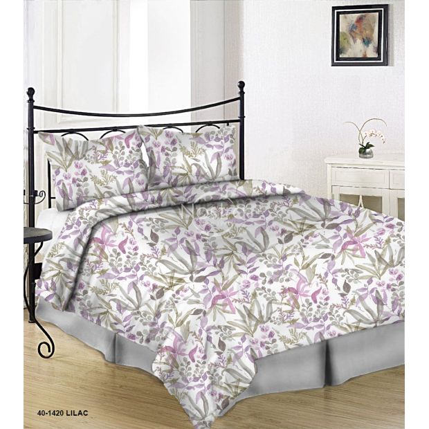 Sateen bedding set AMINA 40-1420-LILAC