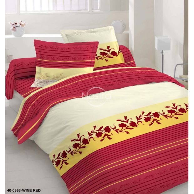 Pillow cases SPALVOTAS SAPNAS 40-0366-WINE RED