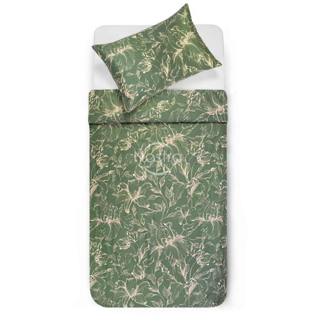 Постельное белье из Mako Сатина COOPER 20-1732-GREEN 140x200, 50x70 cm