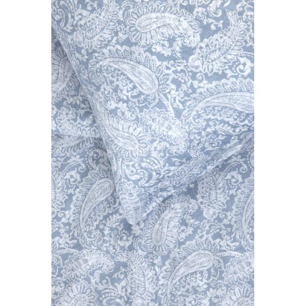 Постельное белье из Mako Сатина CLAIRE 40-1422-FOREVER BLUE 140x200, 50x70 cm