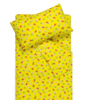 Children flannel bedding set LITTLE BEES 10-0130-YELLOW
