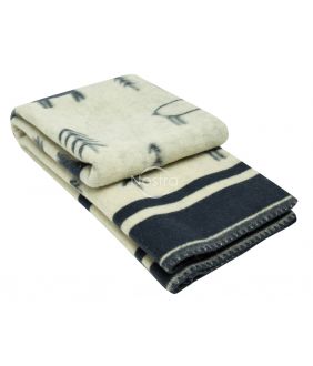 Шерстяное одеяло из мэриноса 80-3190-BLUE