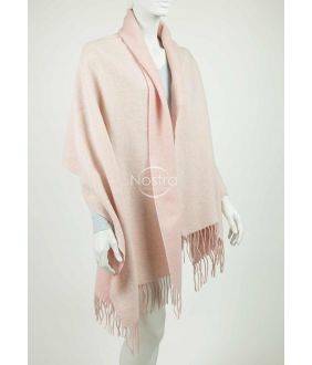 Scarf KUBA DOUBLE FACE-WHITE PINK