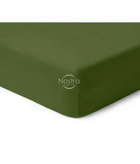 Fitted sateen sheets 00-0413-MOSS GREEN