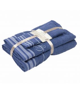 3 pieces towel set T0044 T0044-NIGHT BLUE