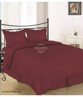 Dažyto satino pagalvės užvalkalas 00-0412-WINE RED