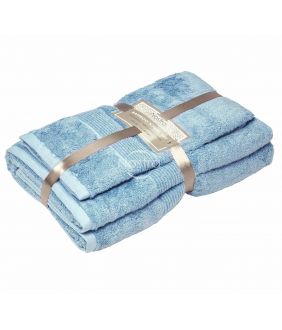 Bamboo towels set BAMBOO-600 T0105-DUSTY BLUE