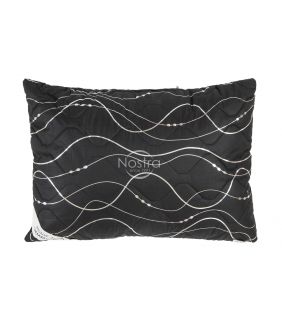 Pillow VASARA with zipper 70-0016-BLACK SILVER DF