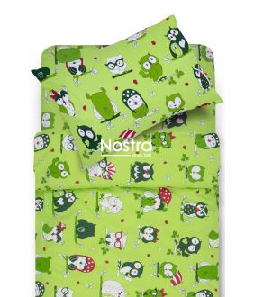 Children bedding set FRIENDLY OWLS 10-0451-GREEN 10-0451-GREEN