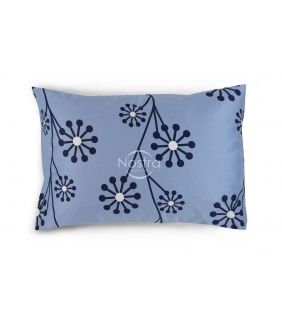 Satino pagalvės užvalkalas su užtrauktukais 20-1618-BLUE NAVY