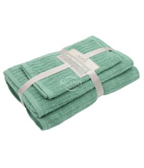 3 piece towel set 380 ZERO TWIST T0182-BASIL GREEN