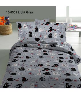 Children bedding set CATS IN LOVE 10-0531-LIGHT GREY