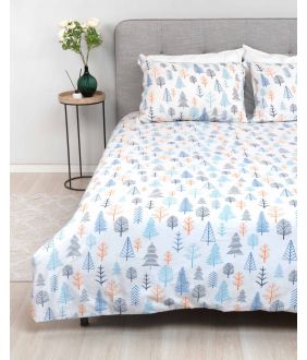Flannel bedding set BENTLEY 40-1436-NAVY