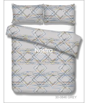 Polycotton bedding set GEOMETRY 30-0846-GREY 30-0846-GREY