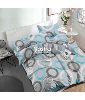 Polycotton bedding set GEOMETRY 30-0842-BLUE 30-0842-BLUE
