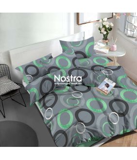 Polycotton bedding set GEOMETRY 30-0842-GREEN 30-0842-GREEN