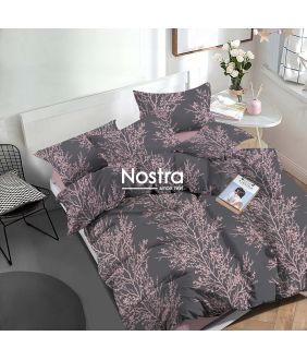 Polycotton bedding set ABSTRACT 40-1587-GREY PINK 40-1587-GREY PINK