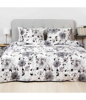 Sateen bedding set ASTRID 20-1819-GREY 20-1819-GREY
