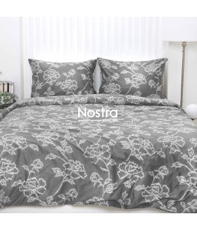 PREMIUM maco sateen bedding set CLOVER 20-1830-DARK GREY 20-1830-DARK GREY
