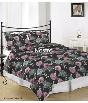 Sateen bedding set ADRIELLE 20-1888-ANTHRACITE 20-1888-ANTHRACITE