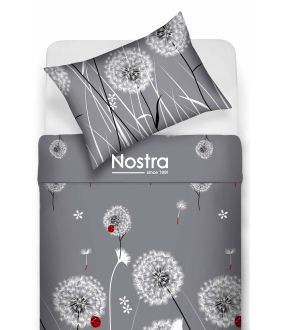 Polycotton bedding set FLOWERS 20-1891-GREY 20-1891-GREY