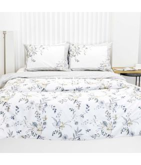 Постельное белье из Mako Сатина CLEVA 20-1916/20-1917-LIGHT GREY