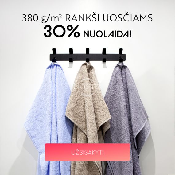 380 g/m2 rankšluosčiams 30% nuolaida / mobile