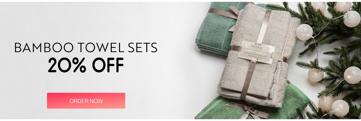 BAMBOO towel sets - 20% off / desktop