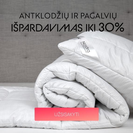 Antklodžių ir pagalvių išpardavimas iki 30% / mobile